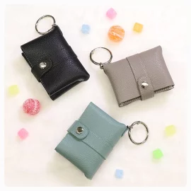 折りたためるコンパクトなポケットティッシュケース3色