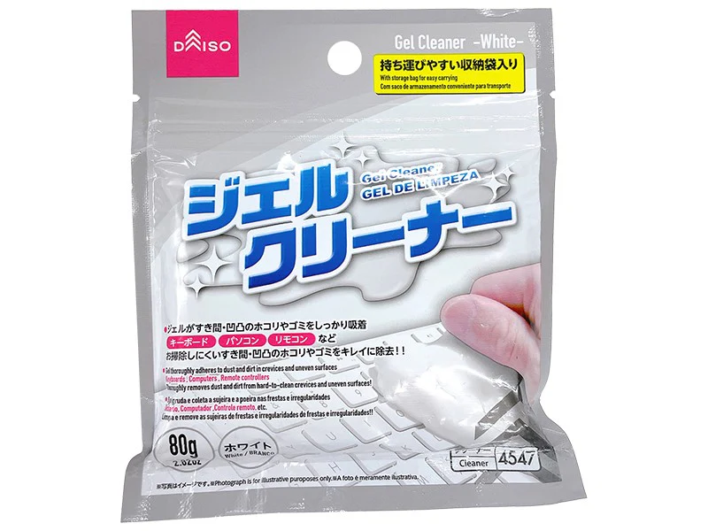 ダイソーネットストアで売っているジェルクリーナー(ホワイト)
