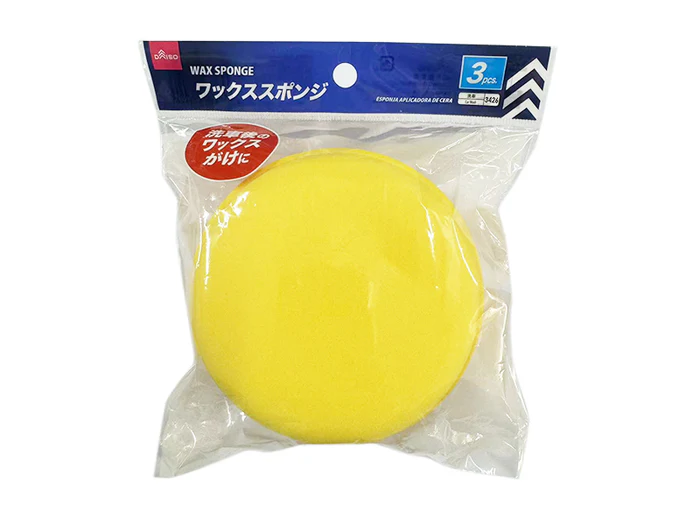 ダイソーのワックススポンジ