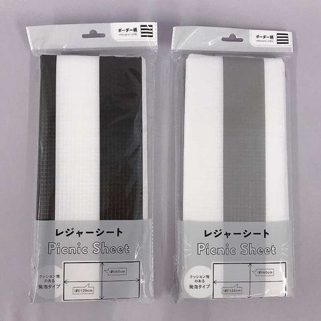 キャンドゥネットショップで売っている発泡レジャーシートボーダー