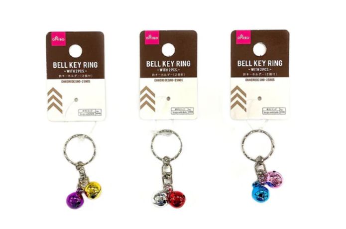 ダイソーネットストアで売ってる鈴キーホルダー