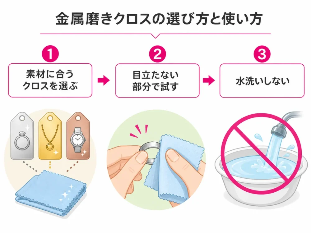 金属磨きクロスの選び方と使い方3つの注意点