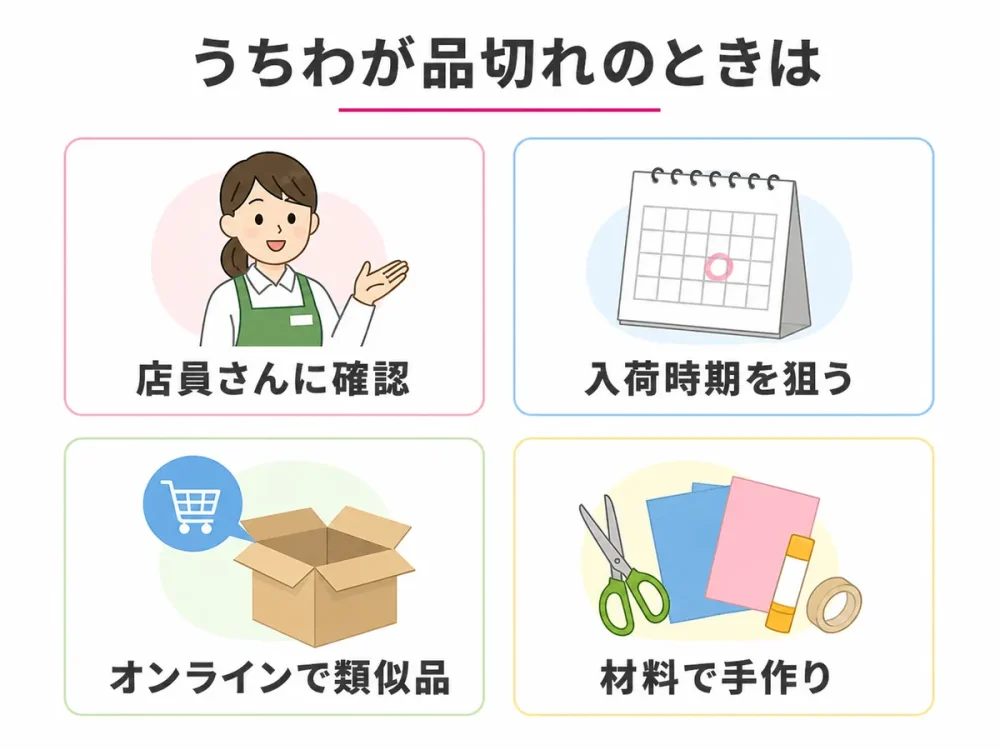 セリアでうちわが品切れのときの4つの対処法